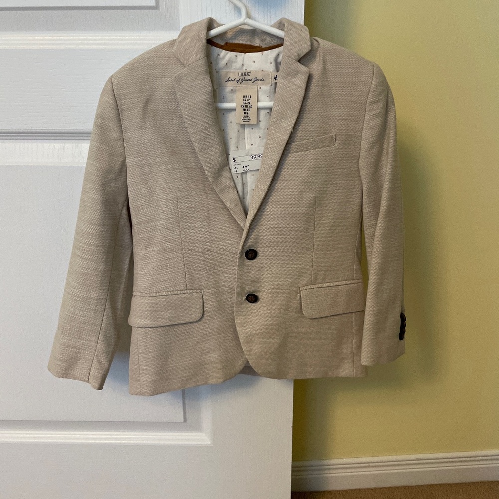 Boy beige blazer